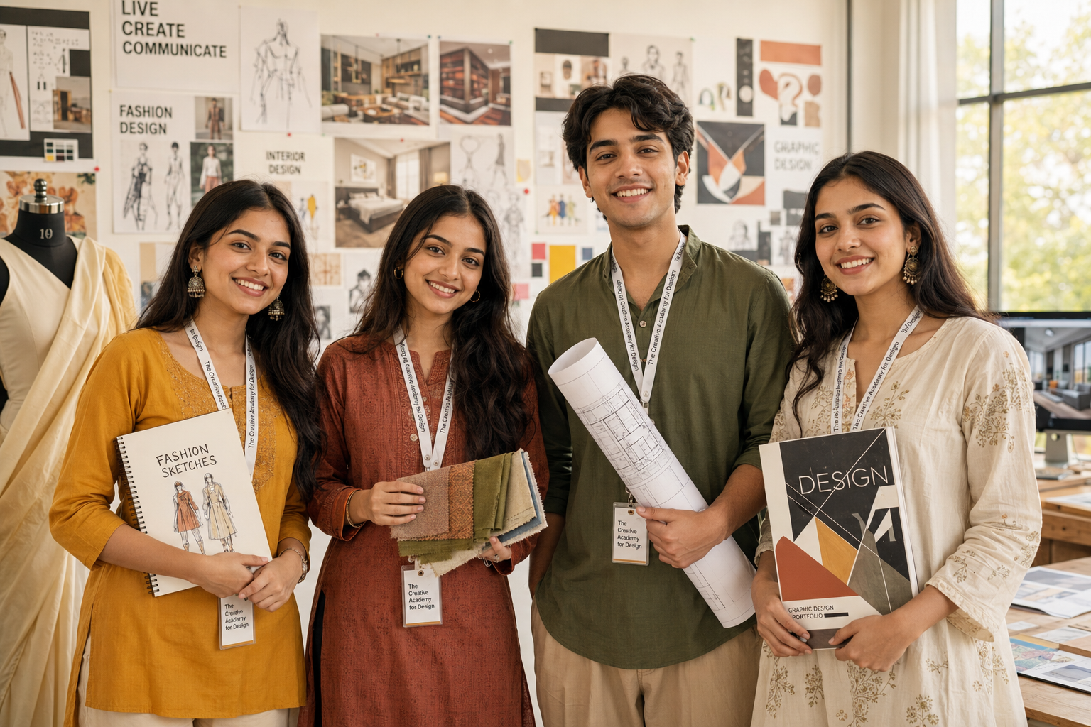 Design students at The Creative Academy Banashankari